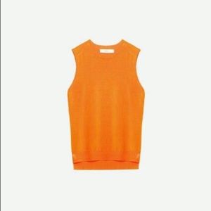 Orange Zara Knit Tank